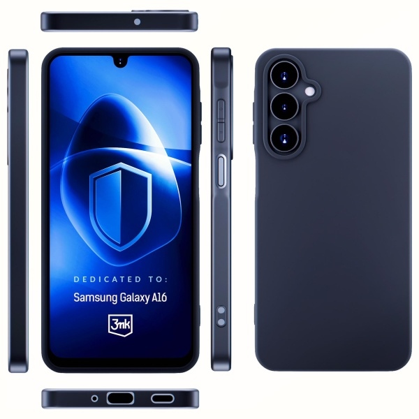 Pokrowiec 3MK Matt Case czarny Samsung A16 / 3 Pokrowiec 3MK Matt Case czarny Samsung A16 / 3