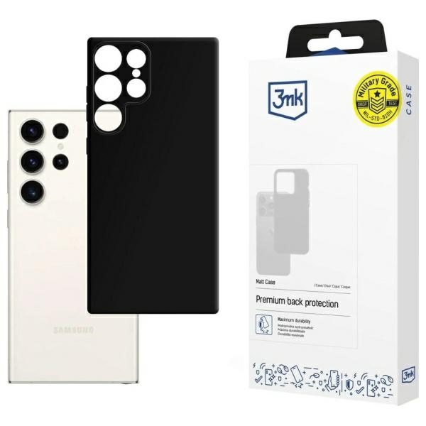 Pokrowiec 3MK Matt Case czarny Samsung Galaxy S24 Ultra
