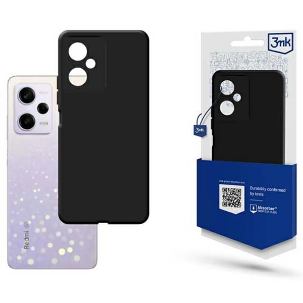 Pokrowiec 3MK Matt Case czarny Xiaomi Redmi Note 12