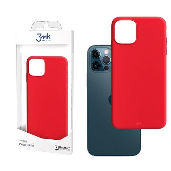 Pokrowiec 3MK Matt Case czerwony Apple iPhone 12 Pro