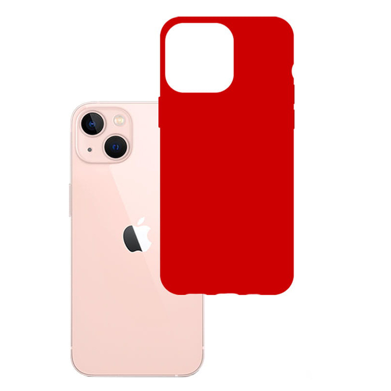 Pokrowiec 3MK Matt Case czerwony Apple iPhone 14 Plus