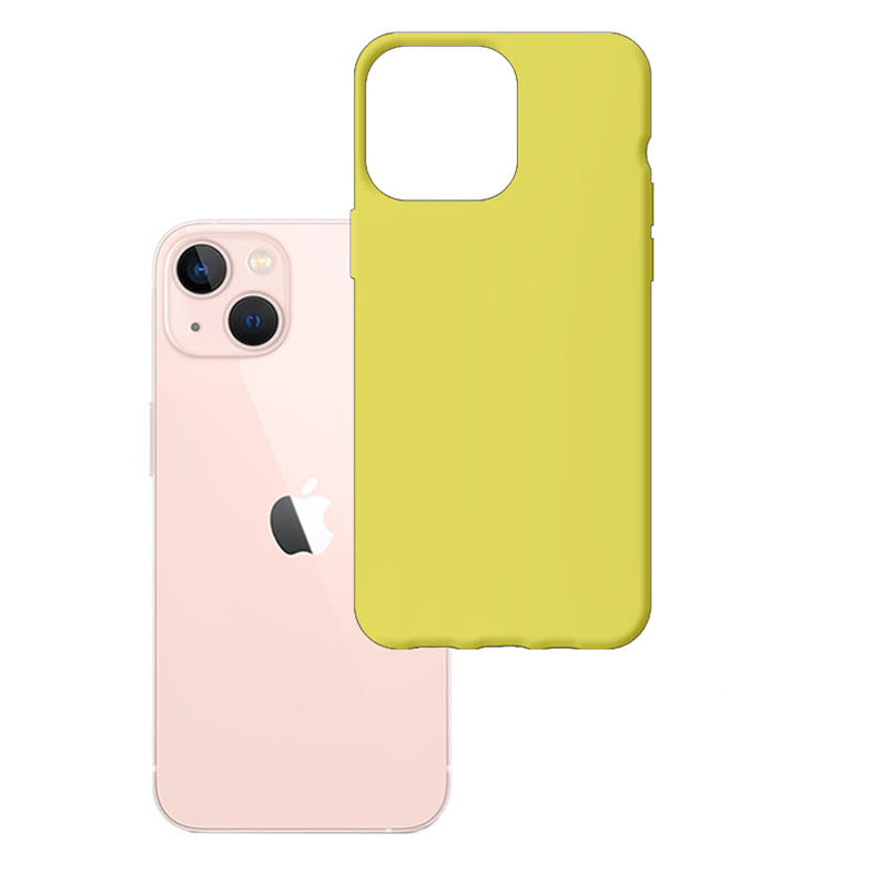 Pokrowiec 3MK Matt Case limonkowy Apple iPhone 14 Plus