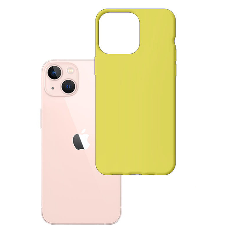 Pokrowiec 3MK Matt Case limonkowy Apple iPhone 14