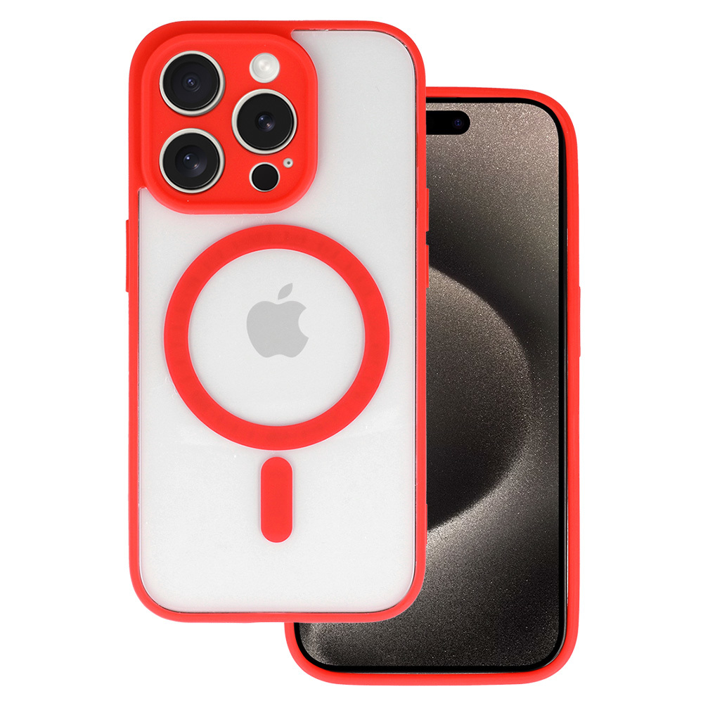 Pokrowiec Acrylic Color Magsafe Case czerwony Apple iPhone 12