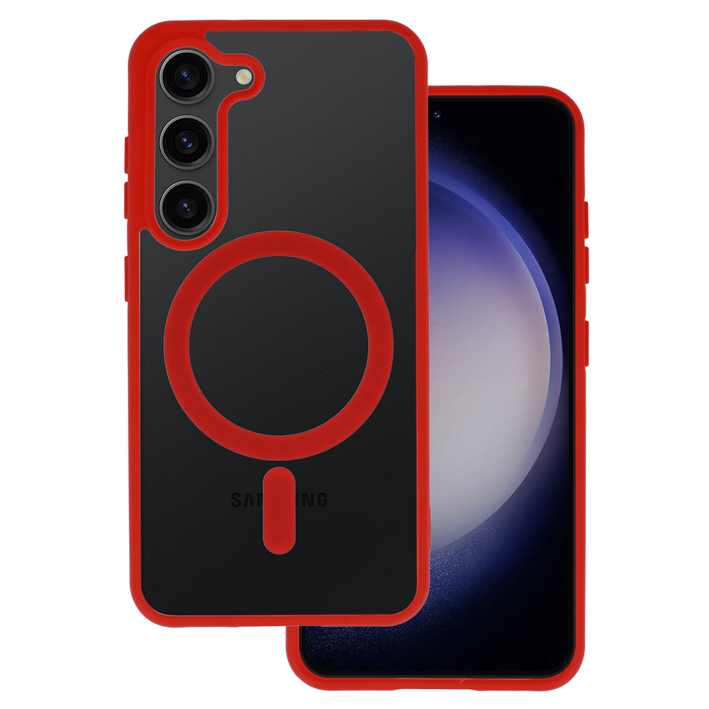 Pokrowiec Acrylic Color Magsafe Case czerwony Samsung Galaxy S22