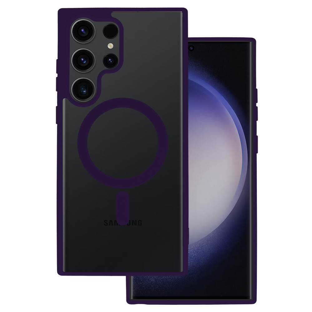 Pokrowiec Acrylic Color Magsafe Case fioletowy Samsung Galaxy S24 Ultra
