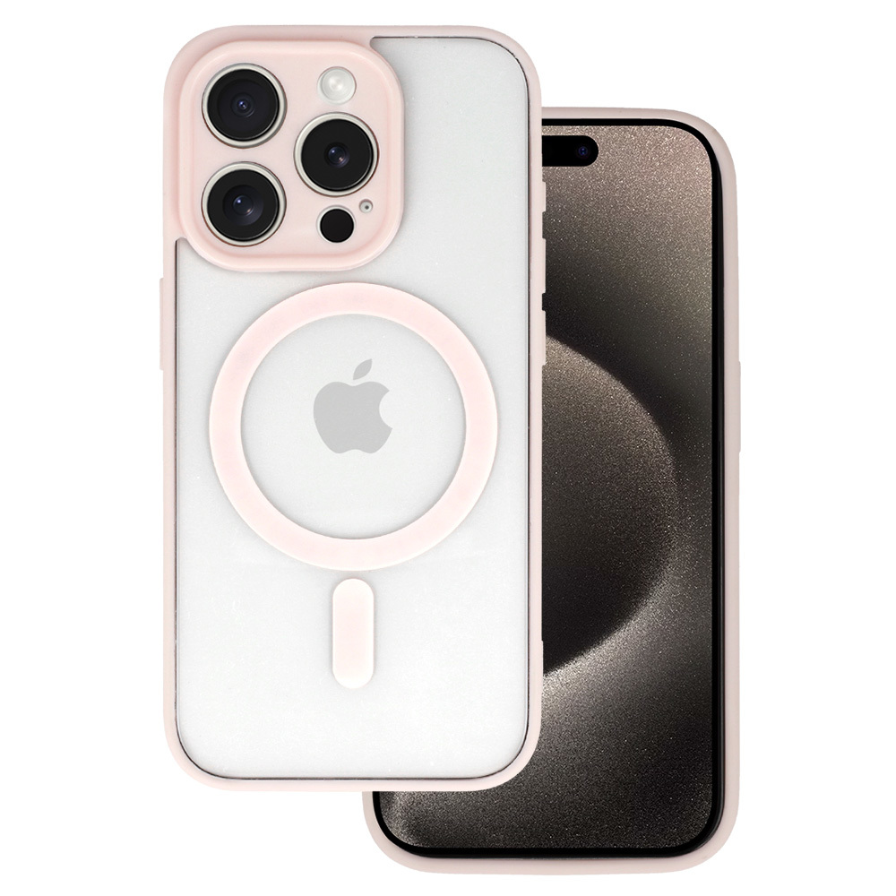 Pokrowiec Acrylic Color Magsafe Case jasnorowy Apple iPhone 12