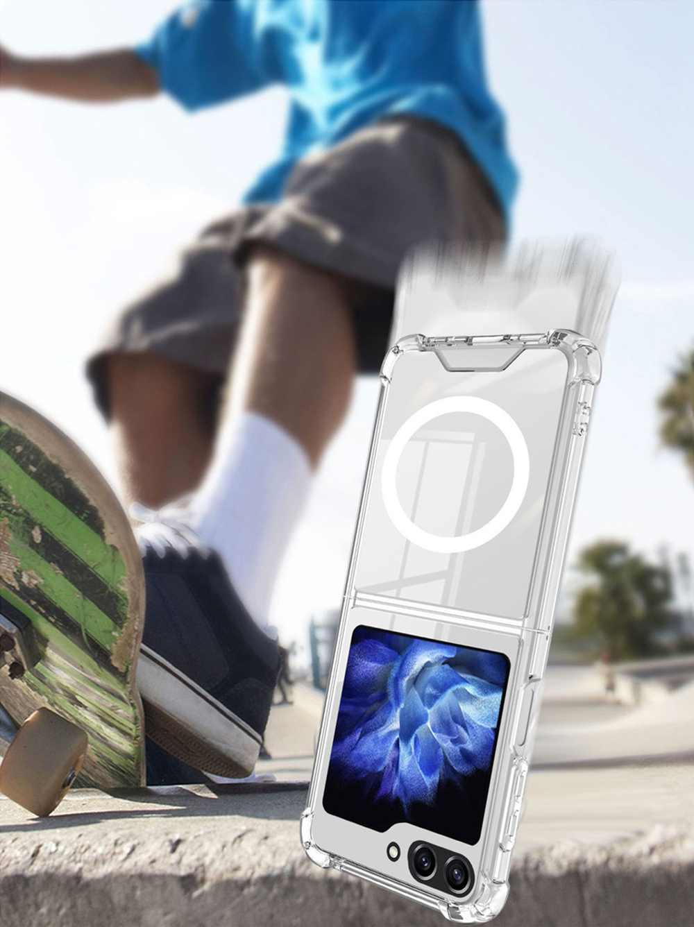 Pokrowiec Acrylic Magsafe Case przeroczysty Samsung Galaxy Z Flip 5 / 7
