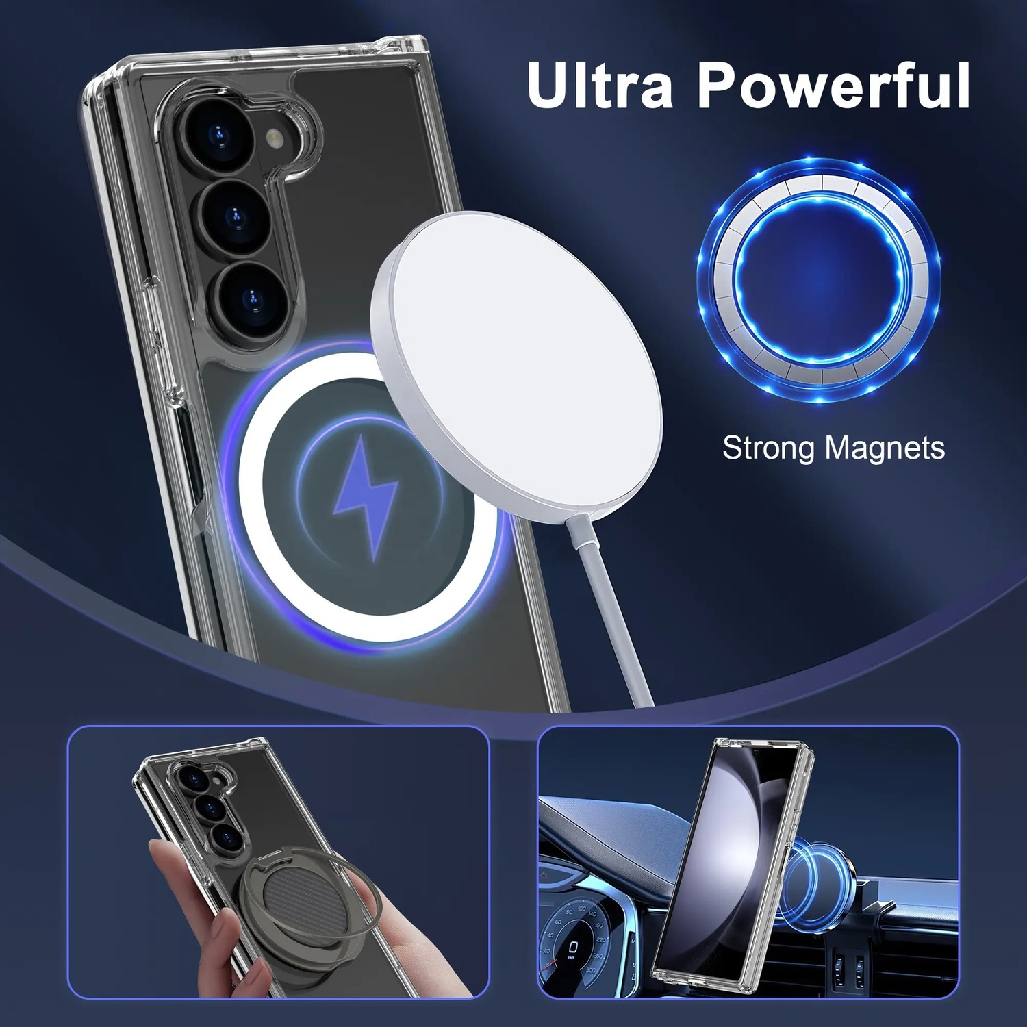 Pokrowiec Acrylic Magsafe Case prze�roczysty Samsung Galaxy Z Fold 6 / 2