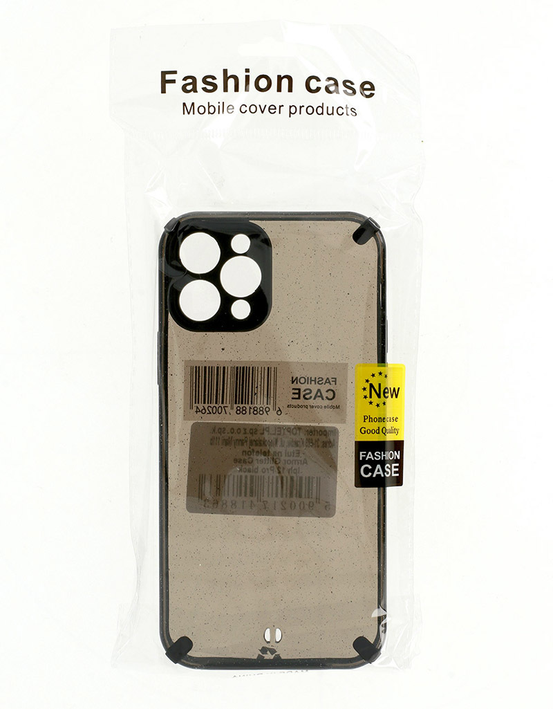 Pokrowiec Armor Glitter Case czarny Apple iPhone 12 Pro Max / 5