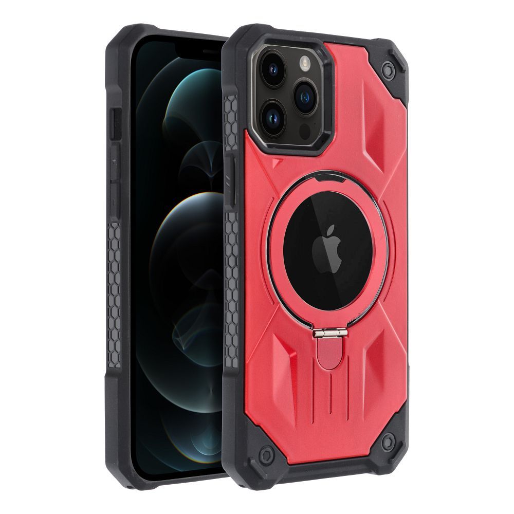 Pokrowiec Armor Mag Cover MagSafe czerwony Apple iPhone 12 Pro Max / 3 Pokrowiec Armor Mag Cover MagSafe czerwony Apple iPhone 12 Pro Max / 3