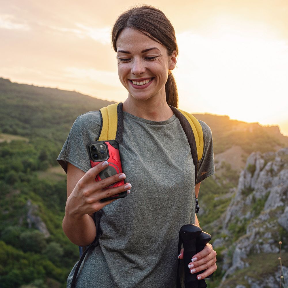 Pokrowiec Armor Mag Cover MagSafe czerwony Apple iPhone 12 Pro / 9