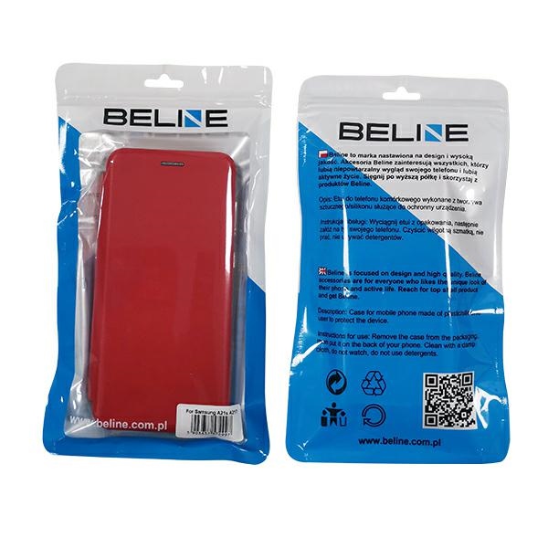 Etui zamykane z klapk i magnesem Beline Book czerwony Realme 7 Pro / 5