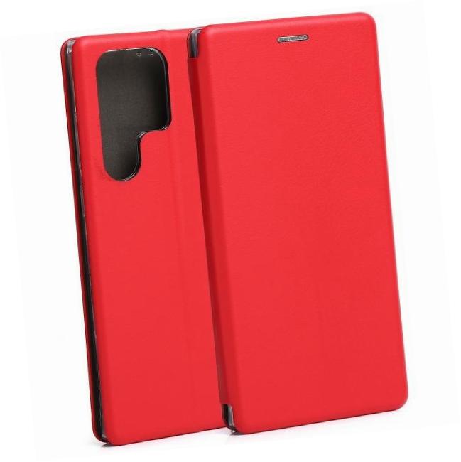 Etui zamykane z klapk� i magnesem Beline Book czerwony Samsung Galaxy S23 Ultra