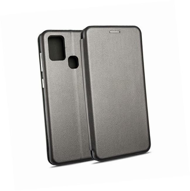Etui zamykane z klapk� i magnesem Beline Book szary Samsung Galaxy A21s