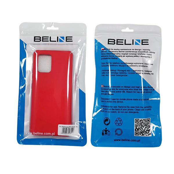 Pokrowiec Beline Silicone czerwony Samsung A91 / 2