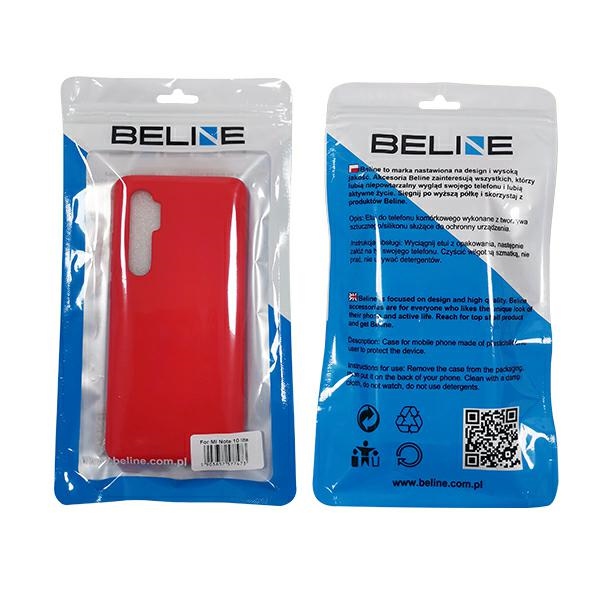 Pokrowiec Beline Silicone czerwony Xiaomi Mi Note 10 Lite / 2