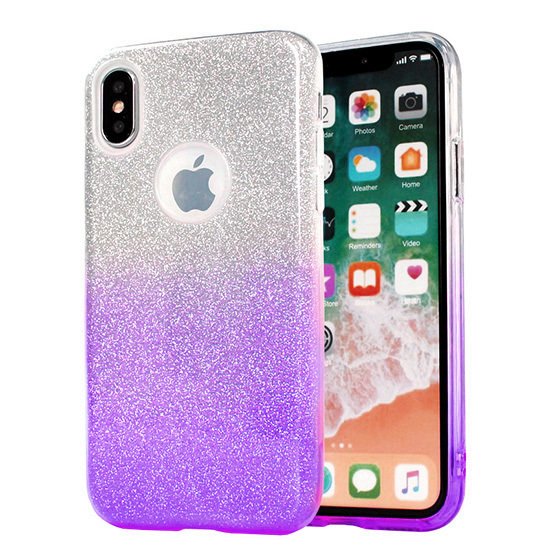 Pokrowiec Bling Ombre Case fioletowy Apple iPhone 8