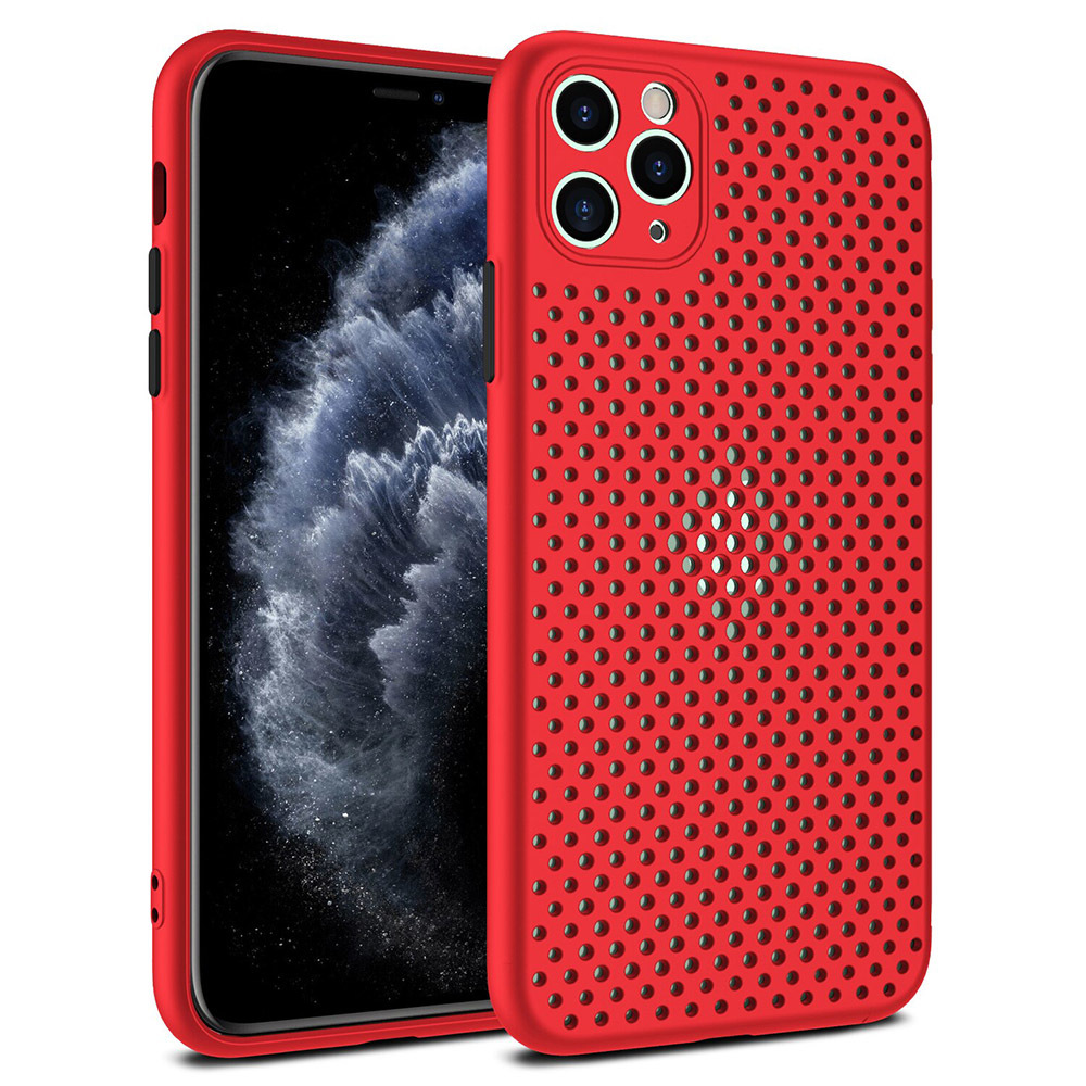 Pokrowiec Breath Case czerwony Apple iPhone 12 Pro