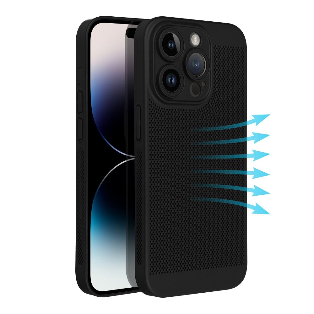 Pokrowiec Breezy czarny Apple iPhone 14 Plus / 6 Pokrowiec Breezy czarny Apple iPhone 14 Plus / 6