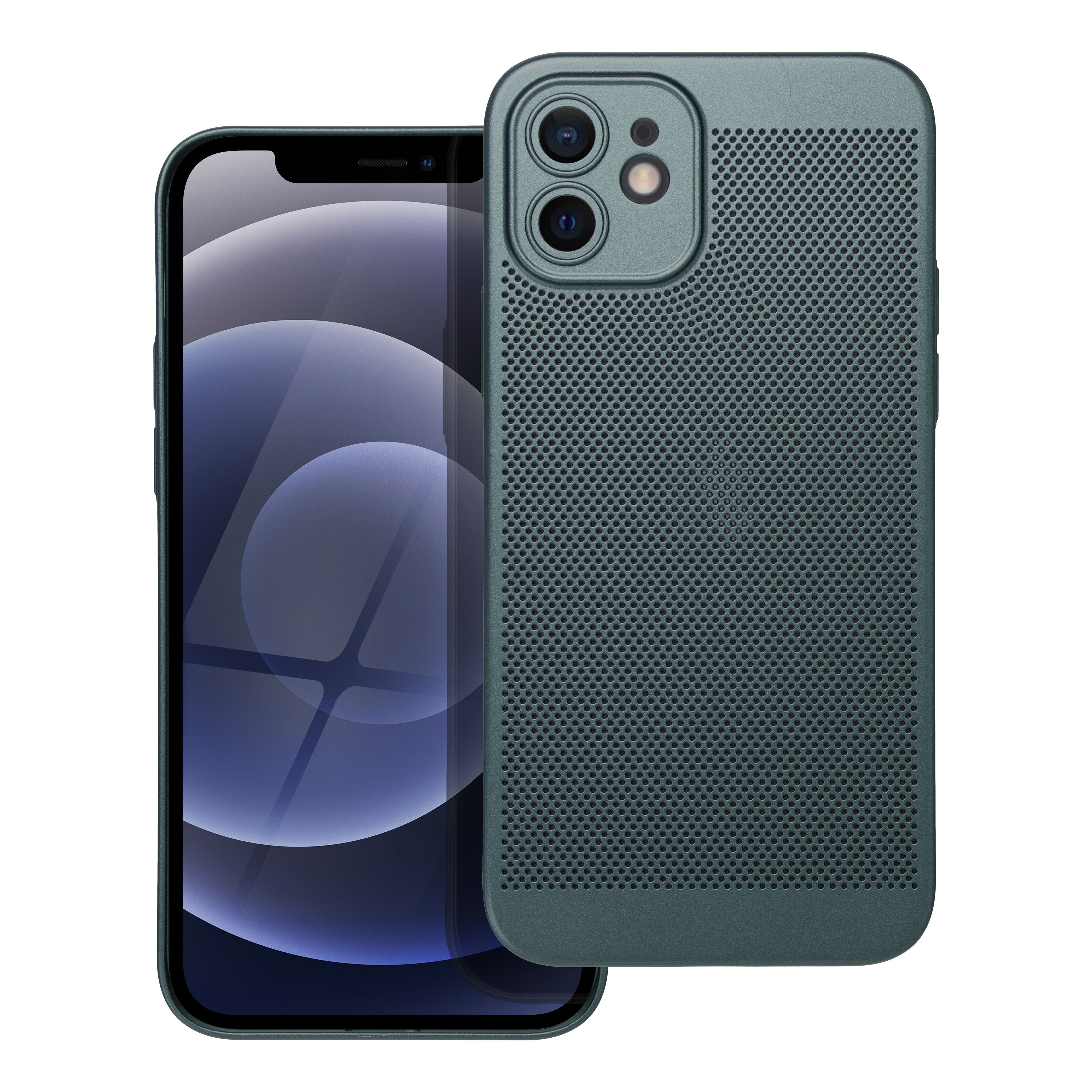 Pokrowiec Breezy zielony Apple iPhone 12 Pokrowiec Breezy zielony Apple iPhone 12