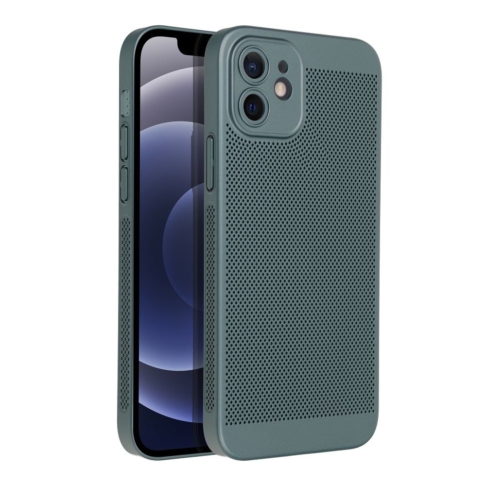 Pokrowiec Breezy zielony Apple iPhone 12 / 2 Pokrowiec Breezy zielony Apple iPhone 12 / 2