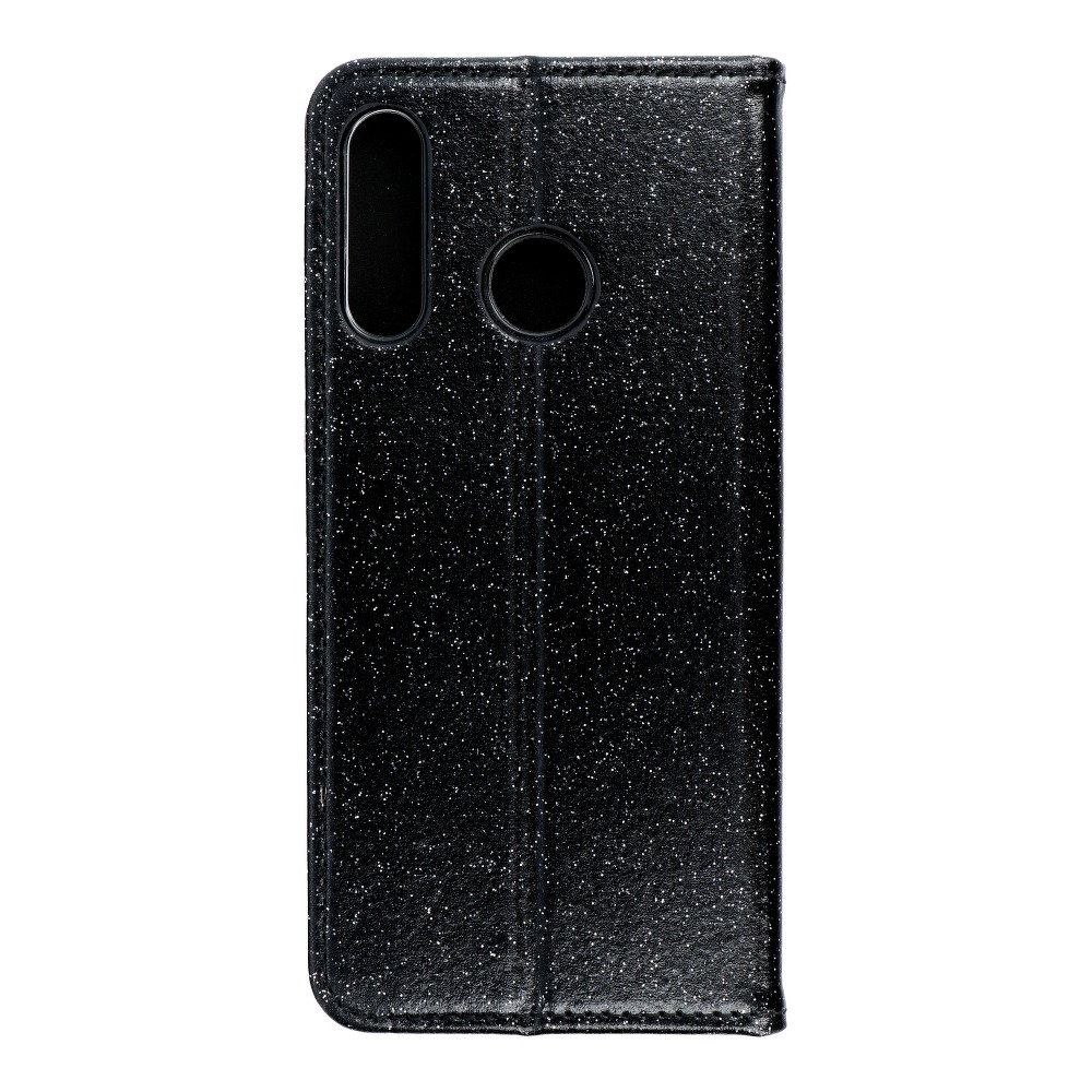 Pokrowiec brokatowy Shining Book czarny Huawei P30 Lite Pokrowiec brokatowy Shining Book czarny Huawei P30 Lite
