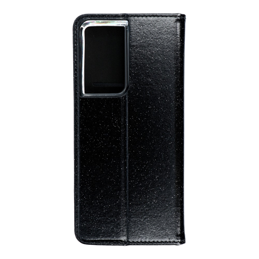 Pokrowiec brokatowy Shining Book czarny Samsung s21 Ultra