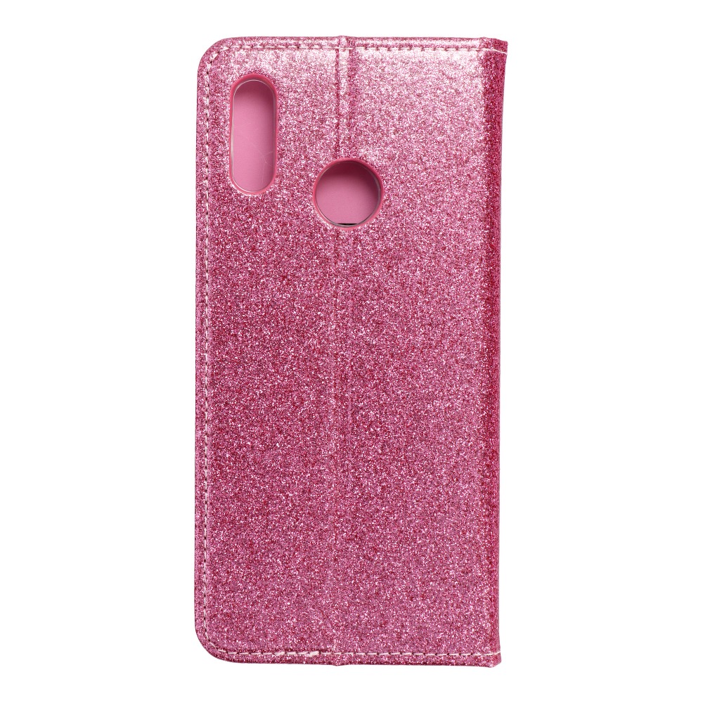 Pokrowiec brokatowy Shining Book różowy Huawei P Smart 2019 Pokrowiec brokatowy Shining Book różowy Huawei P Smart 2019