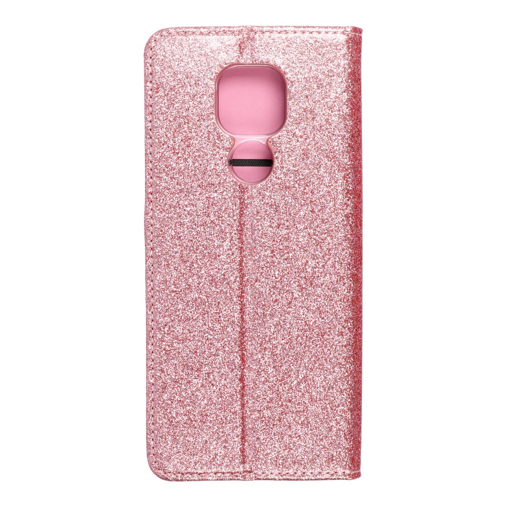 Pokrowiec brokatowy Shining Book r�owy Motorola Moto G9 Play