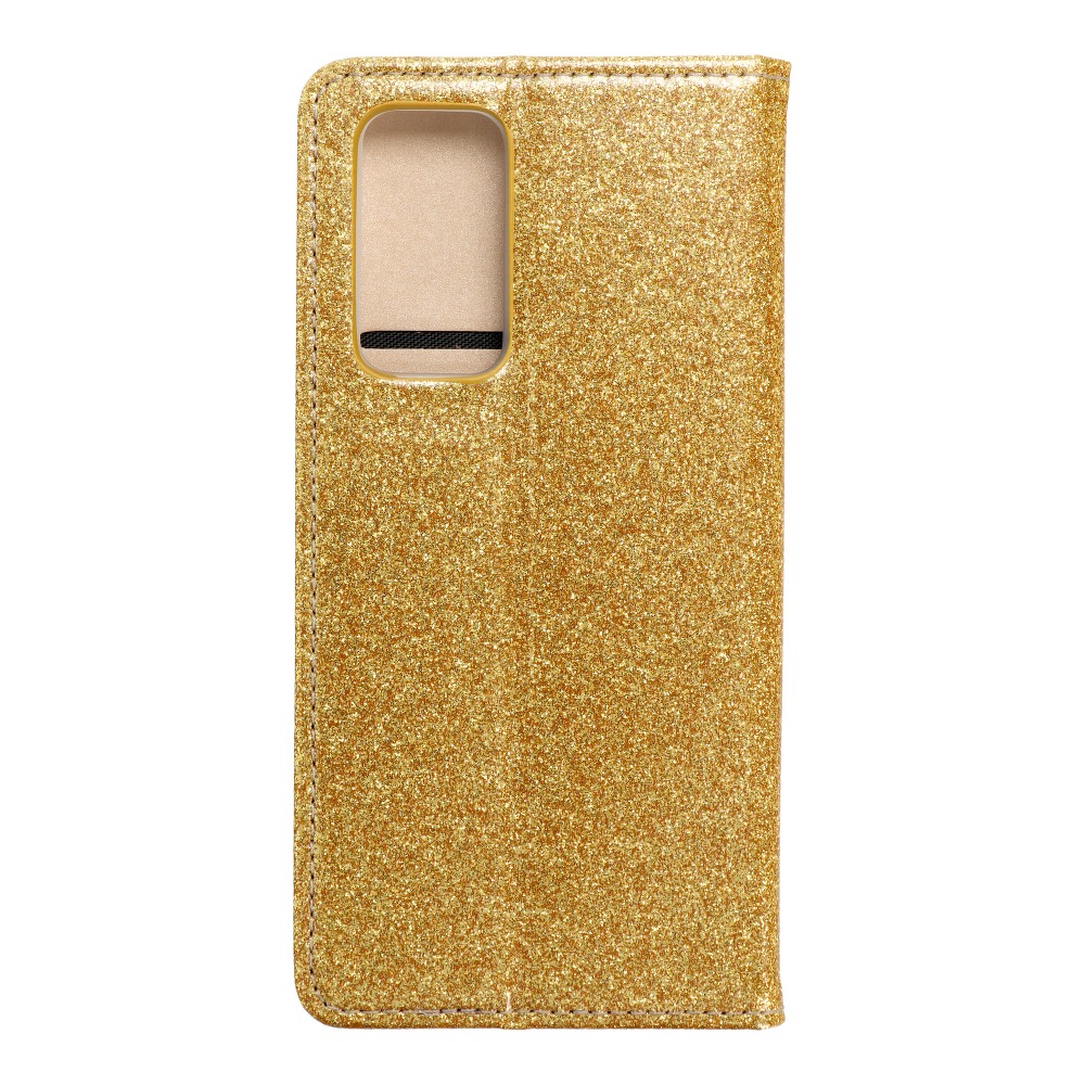 Pokrowiec brokatowy Shining Book złoty Huawei P40 Pokrowiec brokatowy Shining Book złoty Huawei P40