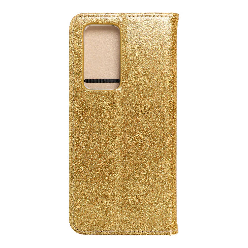 Pokrowiec brokatowy Shining Book złoty Huawei P40 Pro Pokrowiec brokatowy Shining Book złoty Huawei P40 Pro