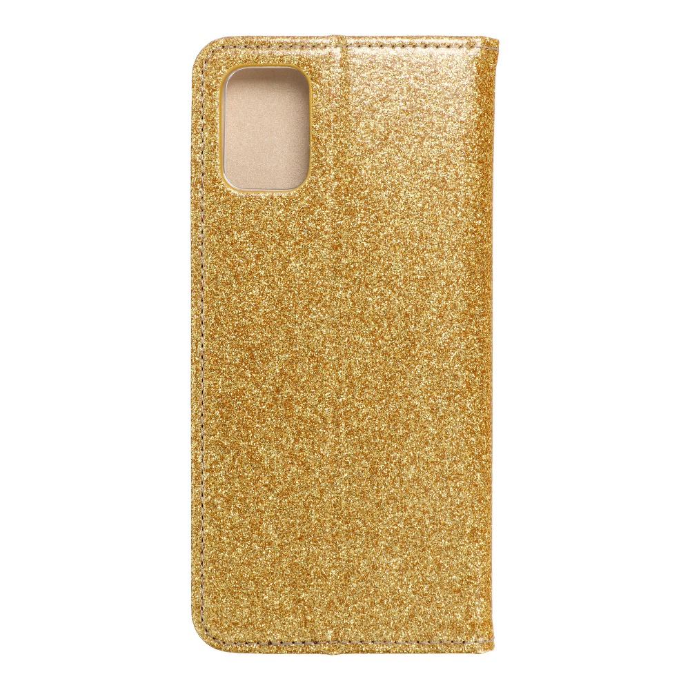 Pokrowiec brokatowy Shining Book z�oty Samsung Galaxy A51
