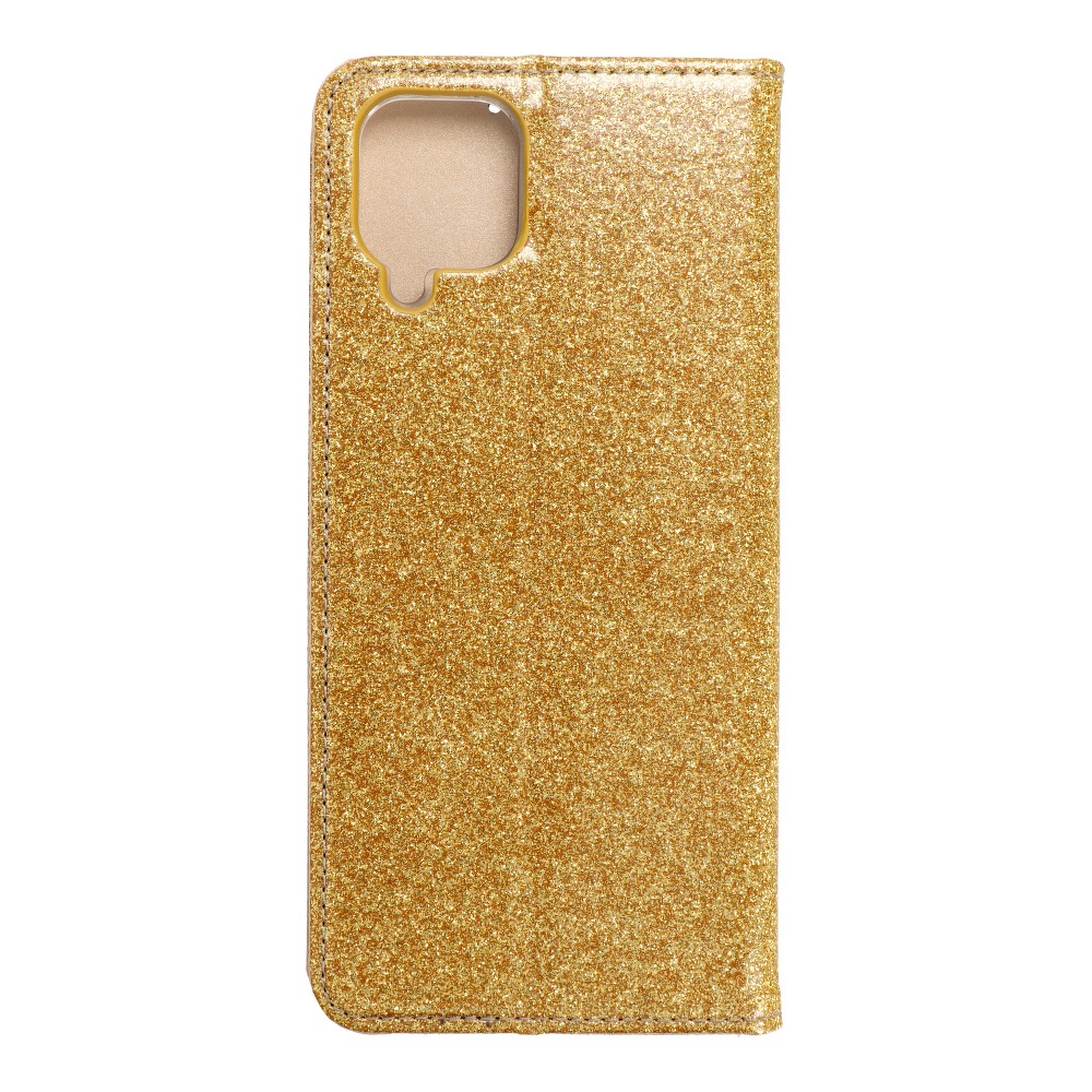 Pokrowiec brokatowy Shining Book z�oty Samsung Galaxy M12