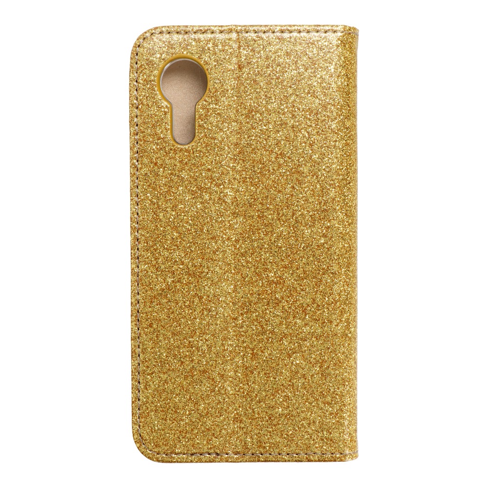 Pokrowiec brokatowy Shining Book z�oty Samsung Galaxy Xcover 5