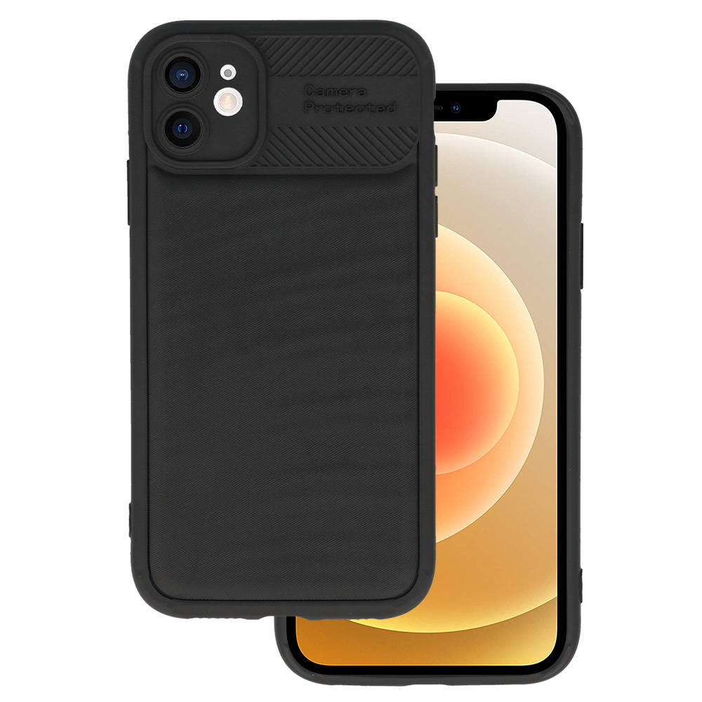 Pokrowiec Camera Protected Case czarny Apple iPhone 12