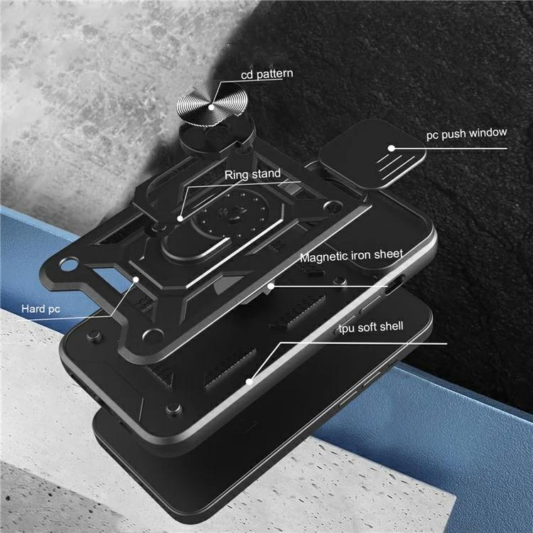 Pokrowiec Camshield Case czarny Honor 400 Pro / 3