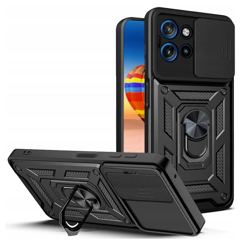 Pokrowiec Camshield Case czarny Motorola Moto G75 5G