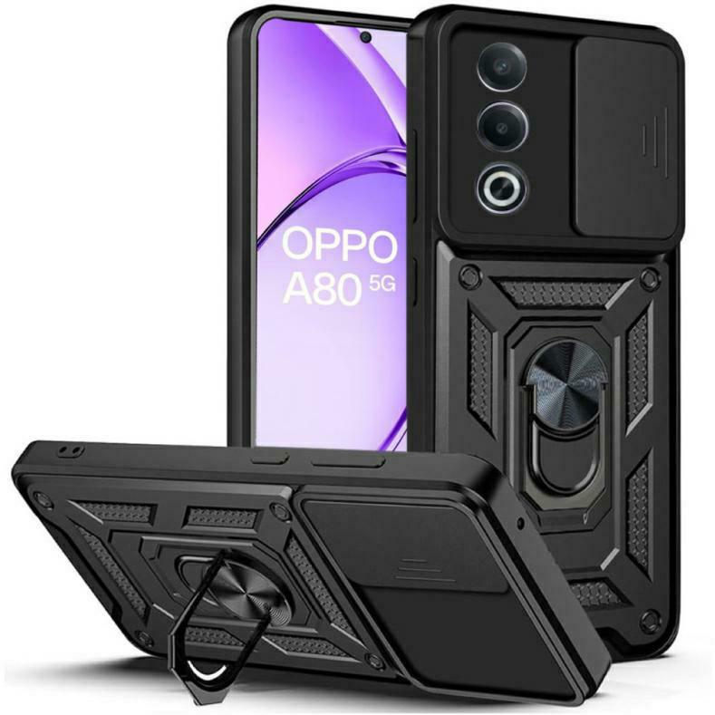 Pokrowiec Camshield Case czarny Oppo A80 5G Pokrowiec Camshield Case czarny Oppo A80 5G