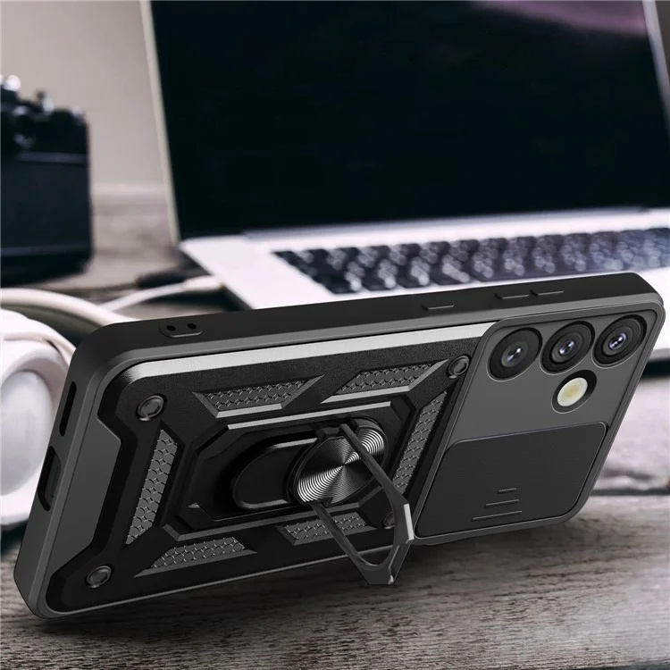 Pokrowiec Camshield Case czarny Samsung Galaxy S25 / 2