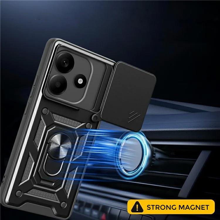 Pokrowiec Camshield Case czarny Xiaomi Redmi Note 14 4G / 2 Pokrowiec Camshield Case czarny Xiaomi Redmi Note 14 4G / 2