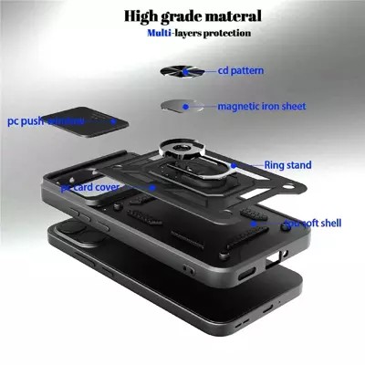 Pokrowiec Camshield Case czarny Oppo Reno 15 / 2