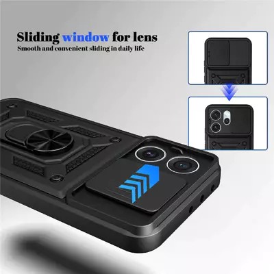 Pokrowiec Camshield Case czarny Oppo Reno 15 / 3