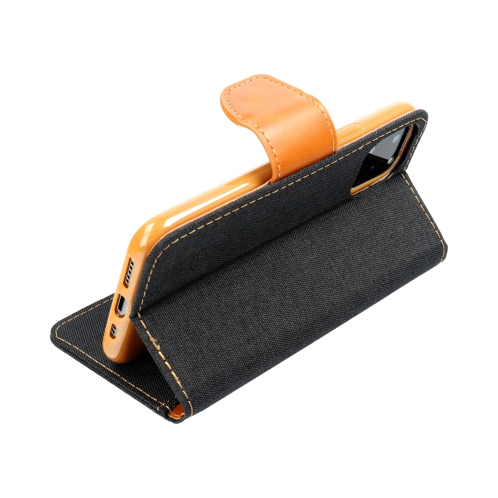 Pokrowiec Canvas Book czarny Apple iPhone 12 Mini / 2