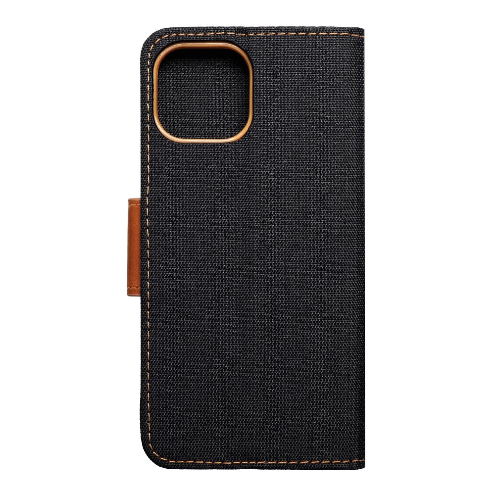 Pokrowiec Canvas Book czarny Apple iPhone 14 / 2 Pokrowiec Canvas Book czarny Apple iPhone 14 / 2