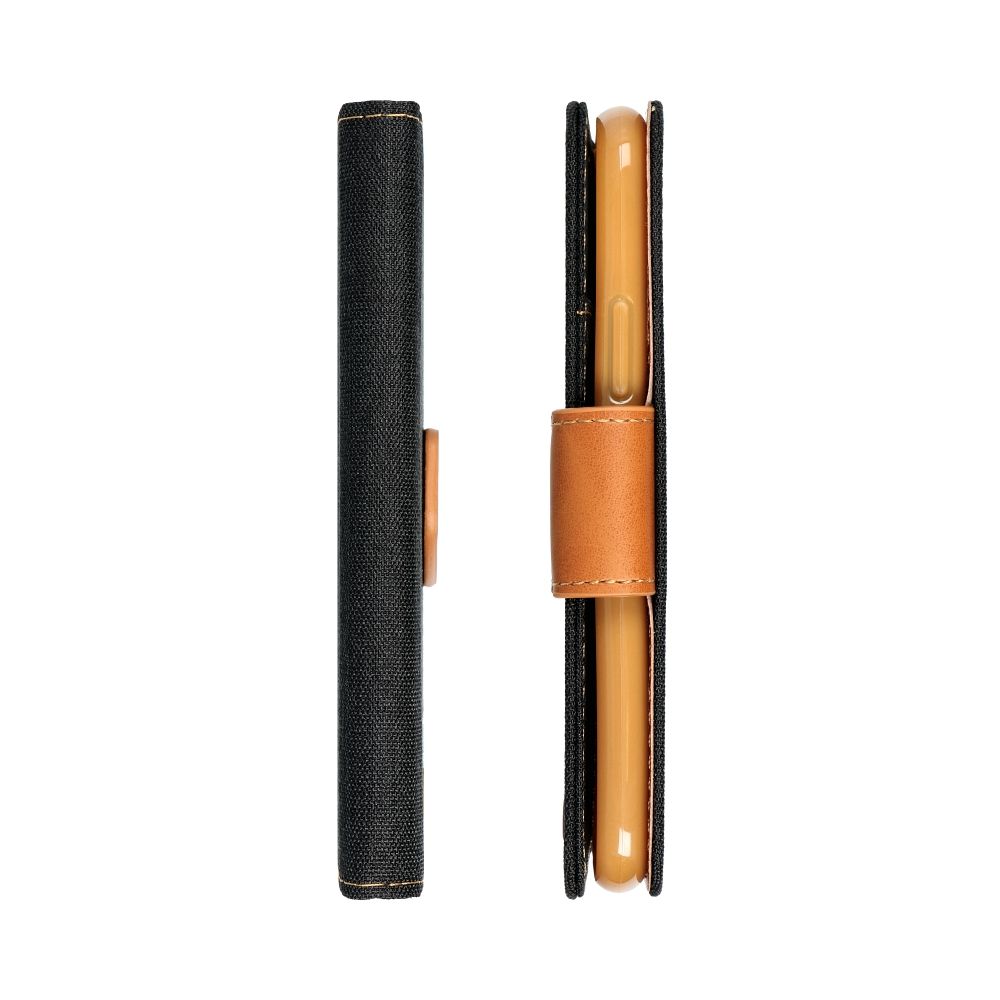 Pokrowiec Canvas Book czarny Apple iPhone 14 Plus / 6 Pokrowiec Canvas Book czarny Apple iPhone 14 Plus / 6