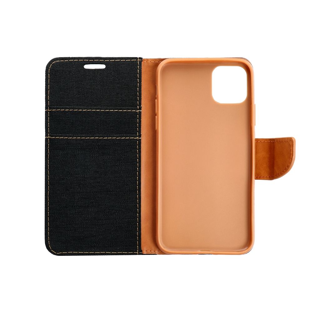Pokrowiec Canvas Book czarny Apple iPhone XS / 4 Pokrowiec Canvas Book czarny Apple iPhone XS / 4