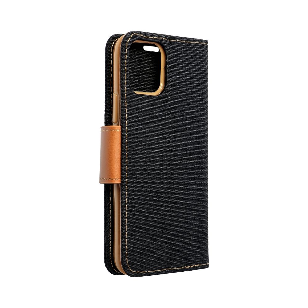Pokrowiec Canvas Book czarny Apple iPhone XS / 5 Pokrowiec Canvas Book czarny Apple iPhone XS / 5