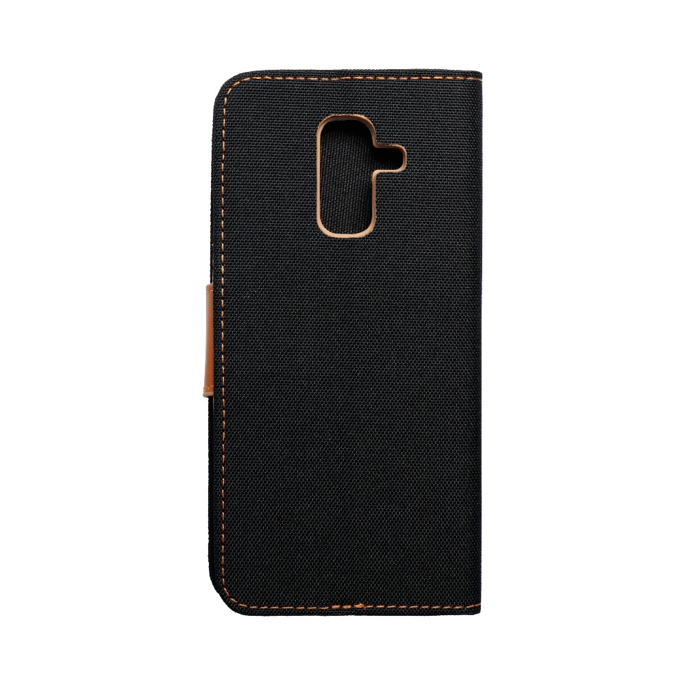 Pokrowiec Canvas Book czarny Samsung Galaxy A6 Plus (2018) / 2