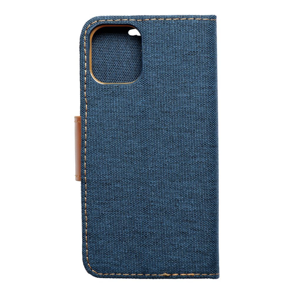 Pokrowiec Canvas Book granatowy Apple iPhone 14 Max